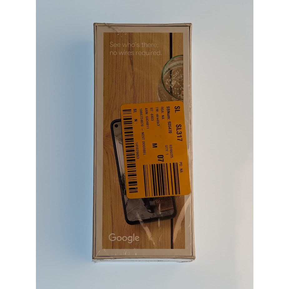 Google Nest Doorbell (Battery) - Smart Wi-Fi Video Doorbell Camera -Ivy (SEALED)