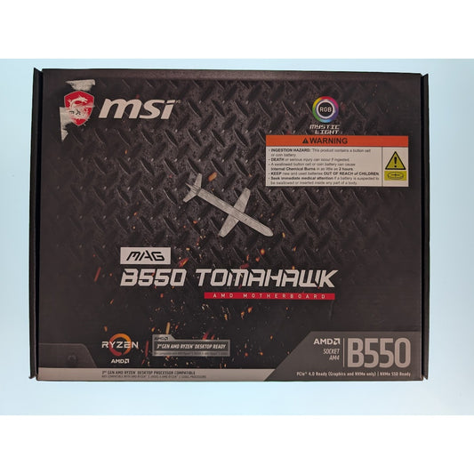 MSI MAG B550 TOMAHAWK Gaming Motherboard (AMD AM4, DDR4, PCIe 4.0, SATA 6Gb/s