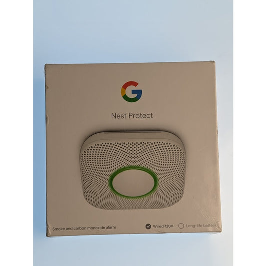 Google S3003LWES Nest Protect Wired Smoke & CO2 Alarm Detector 120V